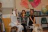 Callie was a little girl in her class play and her cat was mad at her