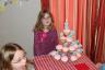 Pizza and cupcakes for dessert