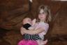 Julia sure loved holding Lincoln - although he is getting heavier now!