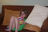 Relaxing in our motel in the mountains