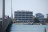 This was our motel - we just had to cross the bridge to reach the public beach