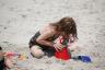 Michelle had picked up sand toys so the girls enjoyed the beach too!