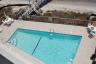 It overlooked the pool
