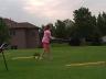 at the driving range