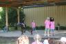 Julia in her skit for the talent show
