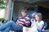 Callie taught Aaron how to play Angry Birds