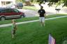 Wyatt and Scott played catch