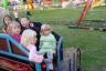 Julia rode the train all by herself!
