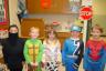 Callie and Derek (the blue power ranger next to her)