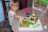 Julia and Daddy worked on the train