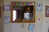 Callie and Julia colored the decorations!
