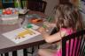 I am drawing and coloring a giraffe!