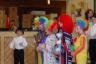 The ringmaster and clowns