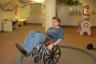 Daddy is doing wheelies