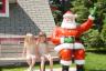 Sitting by Santa