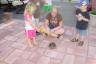 Shooting the turtle with bubbles