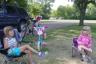 hanging out at our campsite