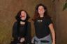 Bridget and Mommy being goofy and jumping up and down!